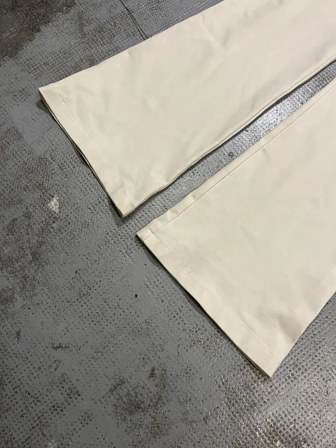 2000s Plein Sud Officer Cream Milano Double-Breasted Pants ZEZjRPh 6