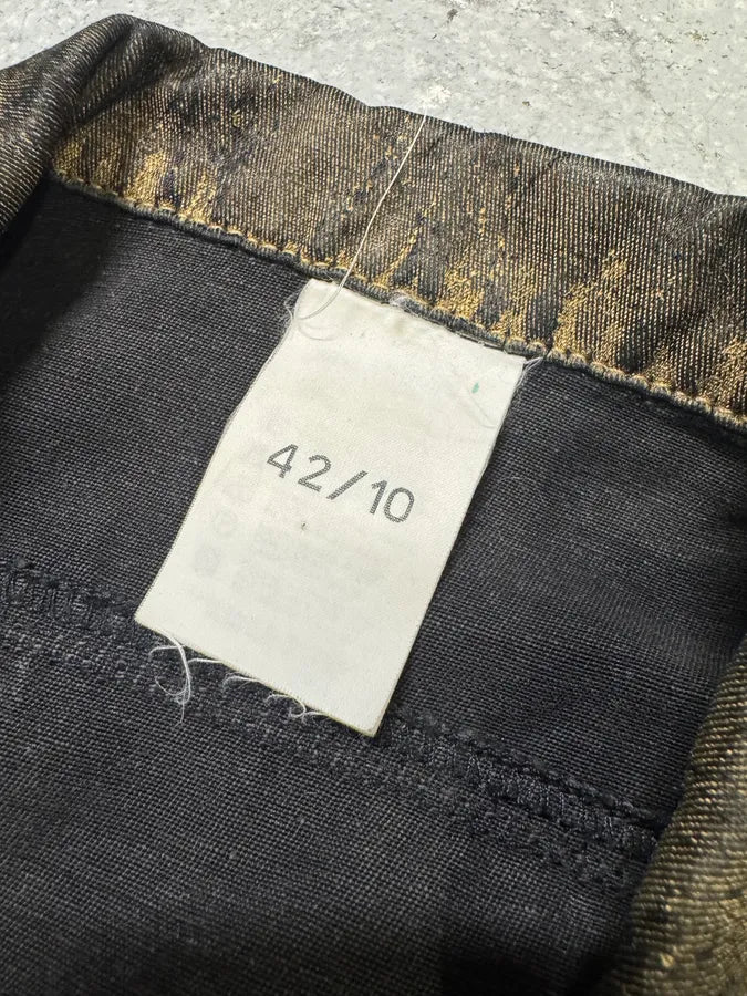 2000s Plein Sud Olive Painted Effect Eroded Jacket yIVnoPY 9