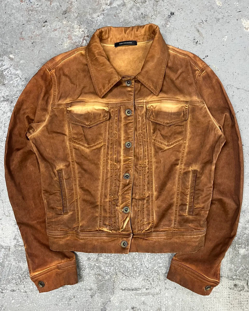 2000s Plein Sud Orange Faded Jacket mNhlwEN 0
