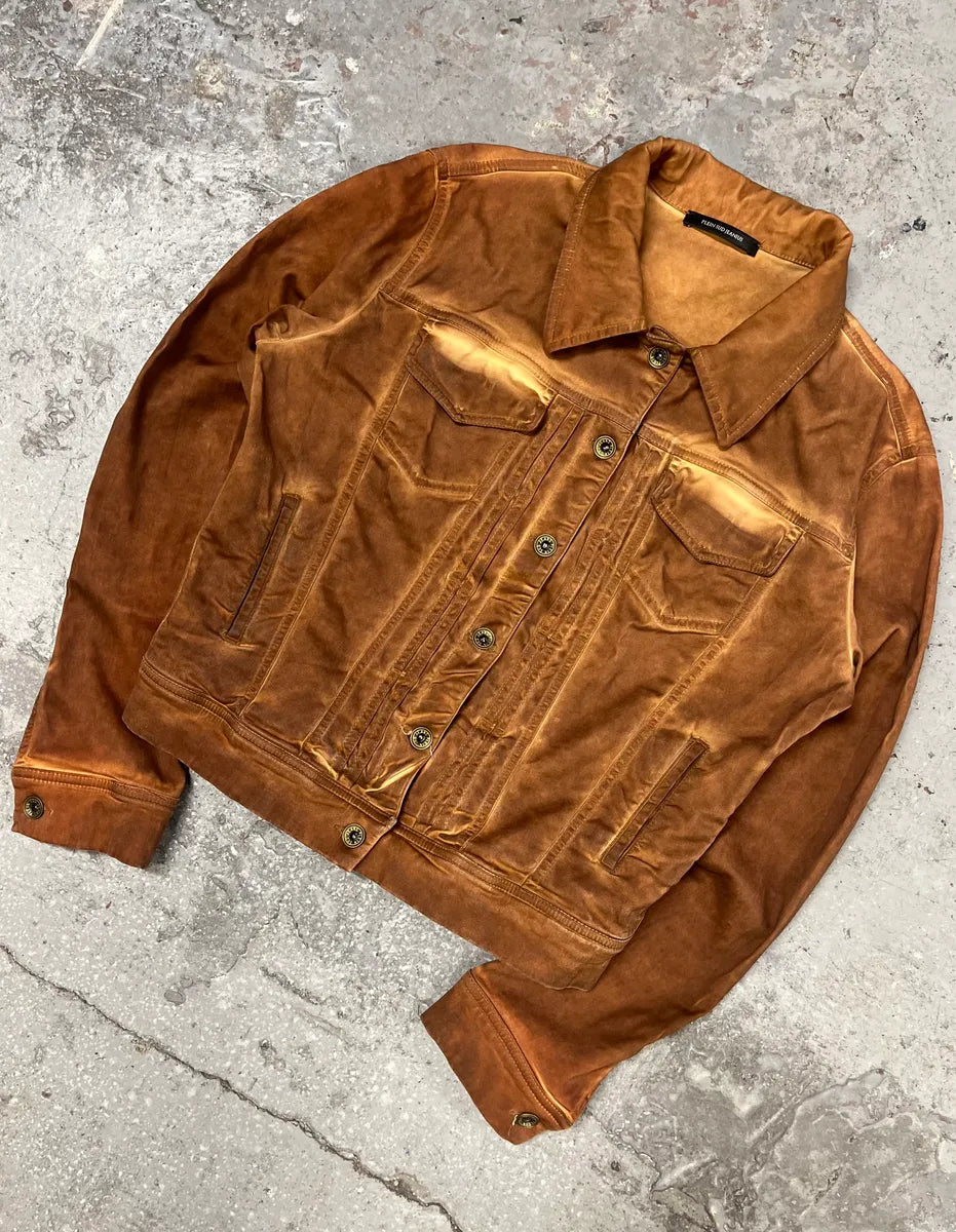 2000s Plein Sud Orange Faded Jacket mNhlwEN 1