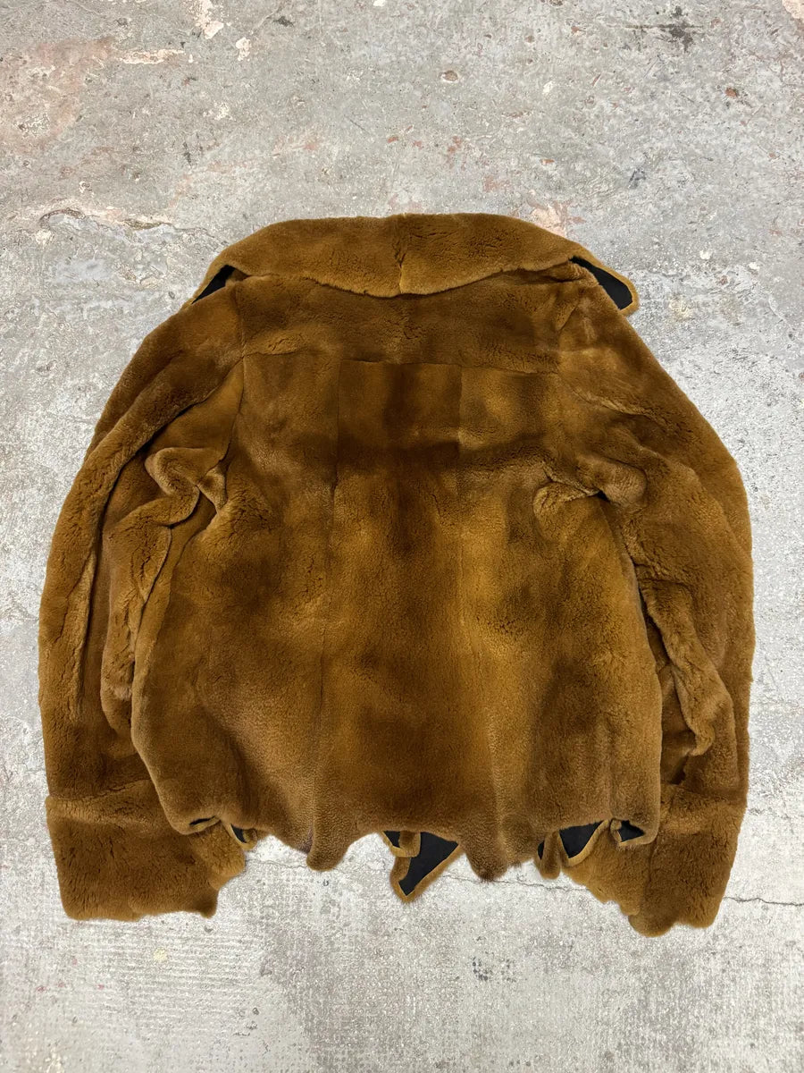 2000s Plein Sud Reversible Camel Fur & Obscure Coat Jacket (M/L) 7