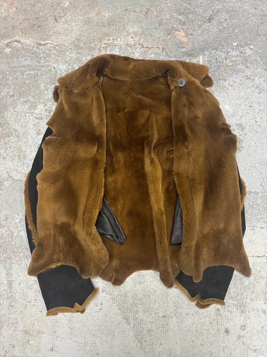 2000s Plein Sud Reversible Camel Fur & Obscure Coat Jacket (M/L) 9