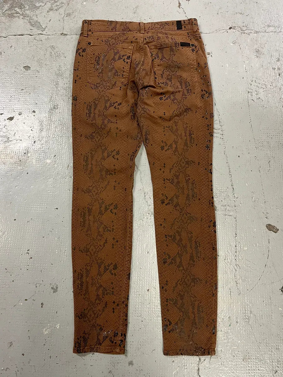 2000s Plein Sud Snake Print Skinny Pants wPLHkoF 4