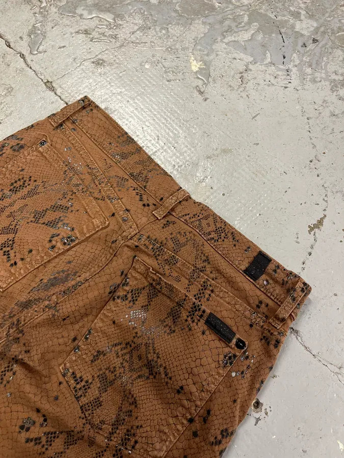 2000s Plein Sud Snake Print Skinny Pants wPLHkoF 8