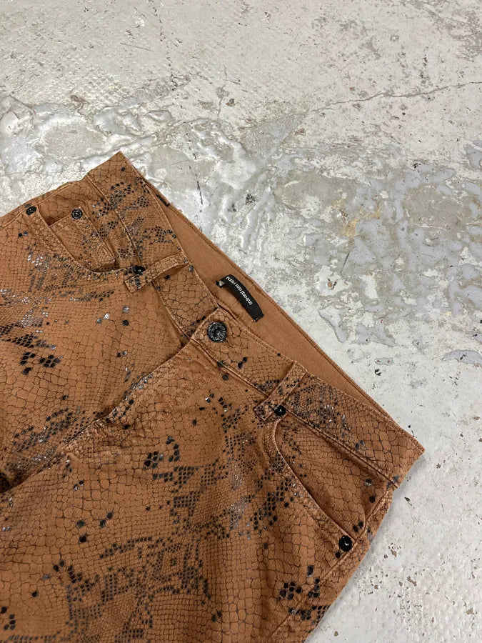 2000s Plein Sud Snake Print Skinny Pants wPLHkoF 6