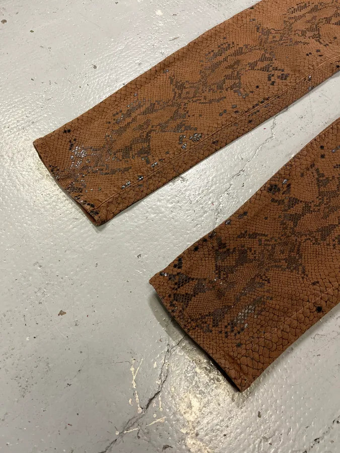 2000s Plein Sud Snake Print Skinny Pants wPLHkoF 6