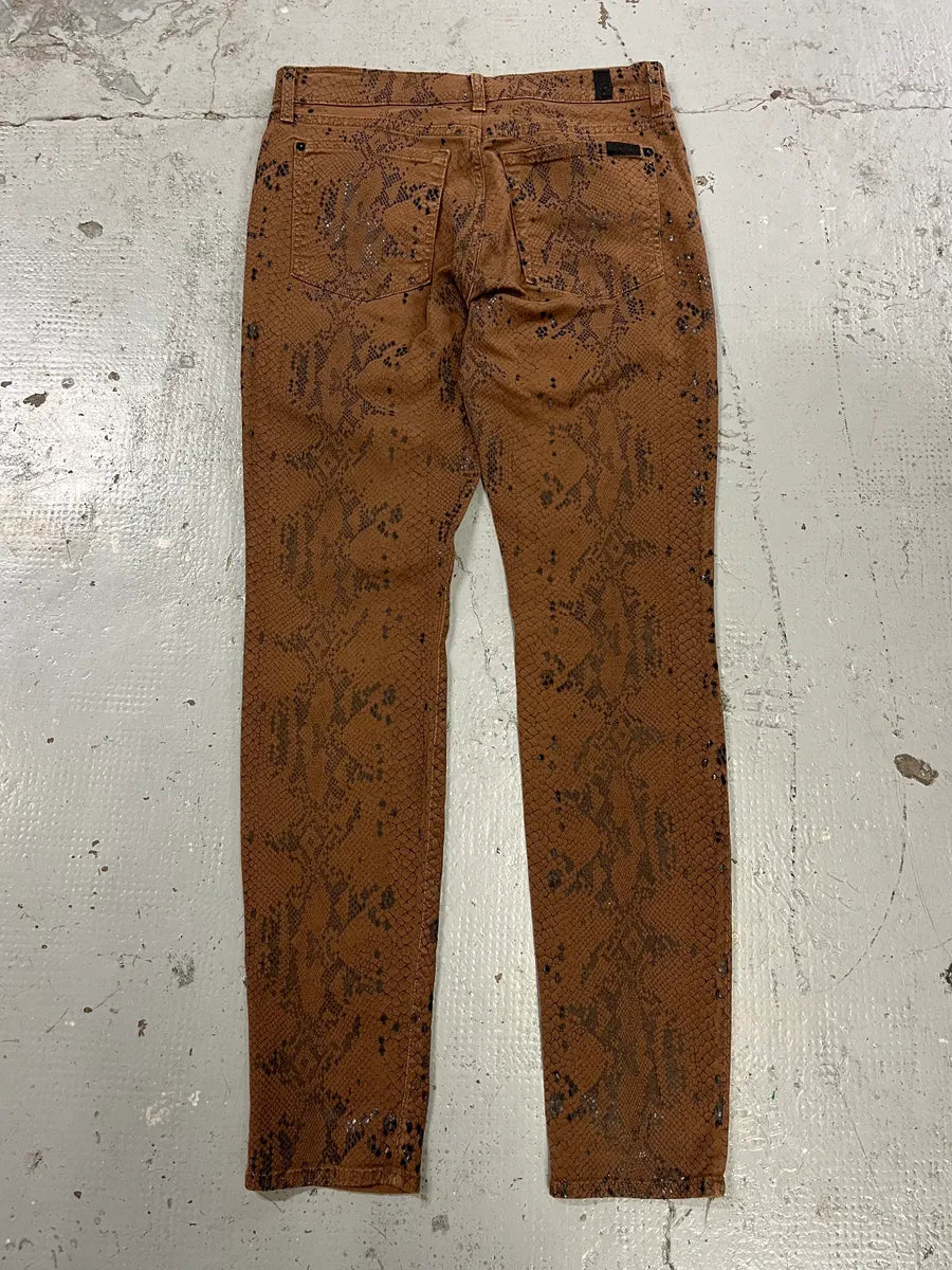 2000s Plein Sud Snake Print Skinny Pants wPLHkoF 4