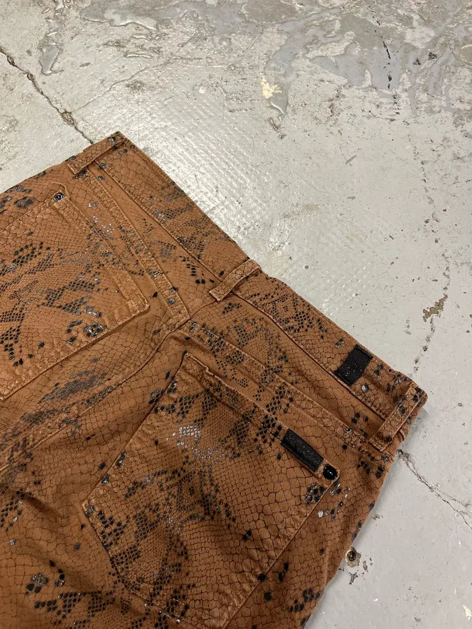 2000s Plein Sud Snake Print Skinny Pants wPLHkoF 8