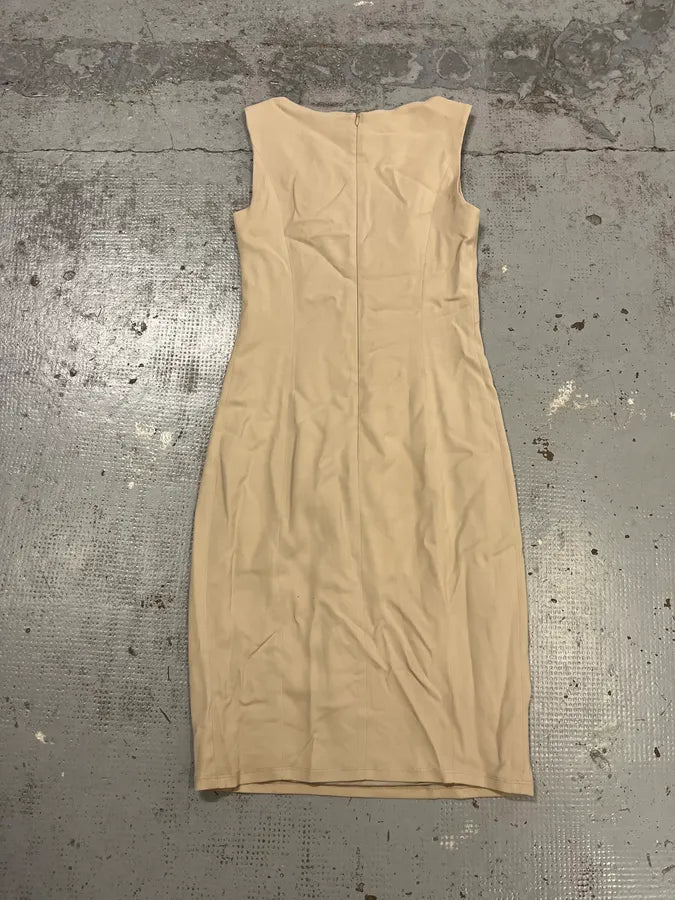 2000s Plein Sud Structured Beige Premium Dress HMLKljk 5