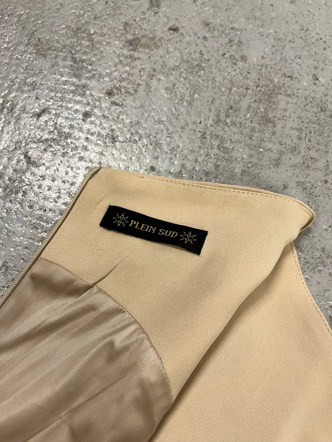 2000s Plein Sud Structured Beige Premium Dress HMLKljk 9