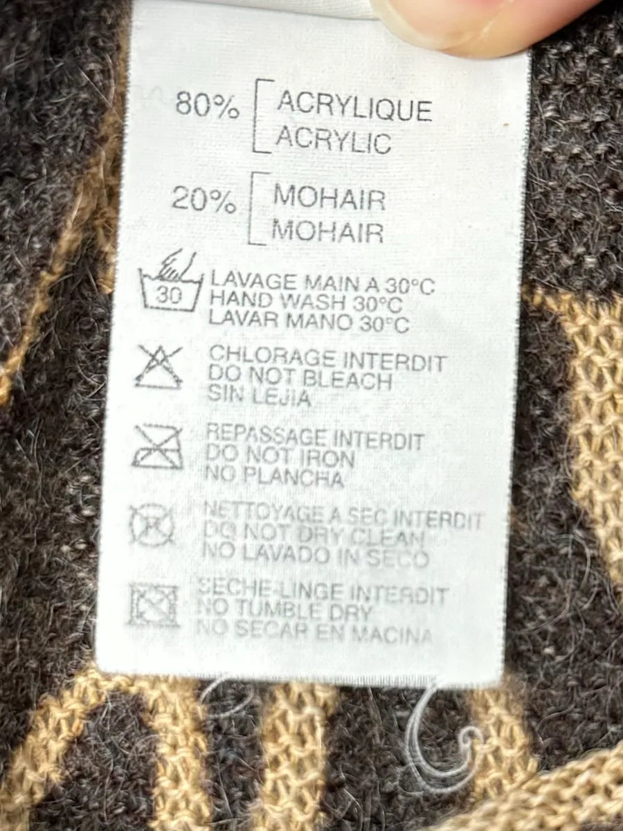 2000s Plein Sud Vulcano Leopard Effect Turtleneck Longsleeves Top jxcleqq 8