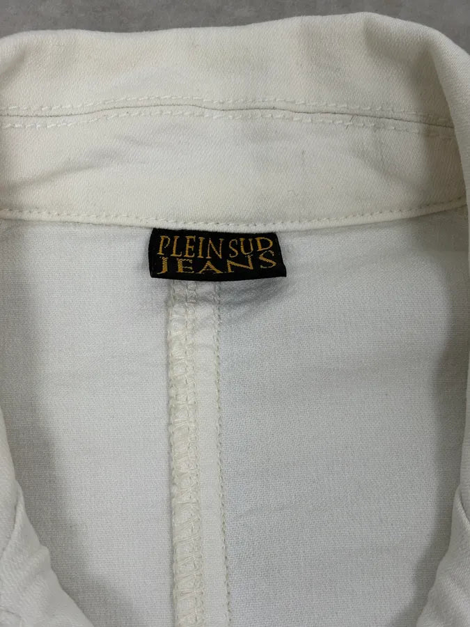 2000s Plein Sud White Double-Breasted Officer Jacket bIrYiuV 9