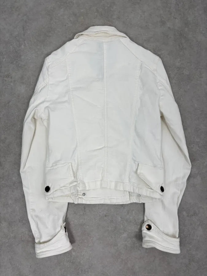 2000s Plein Sud White Double-Breasted Officer Jacket bIrYiuV 5