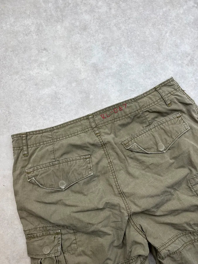 2000s Ralph Lauren Military Khaki Cargo Shorts JVeILtt 7