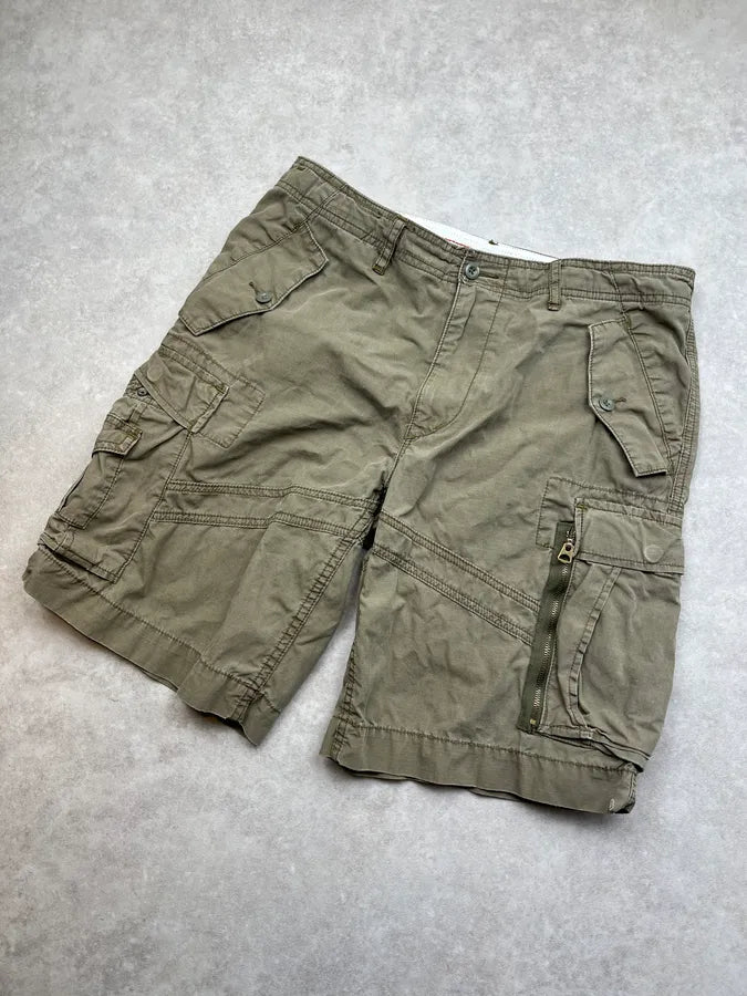 2000s Ralph Lauren Military Khaki Cargo Shorts JVeILtt 4