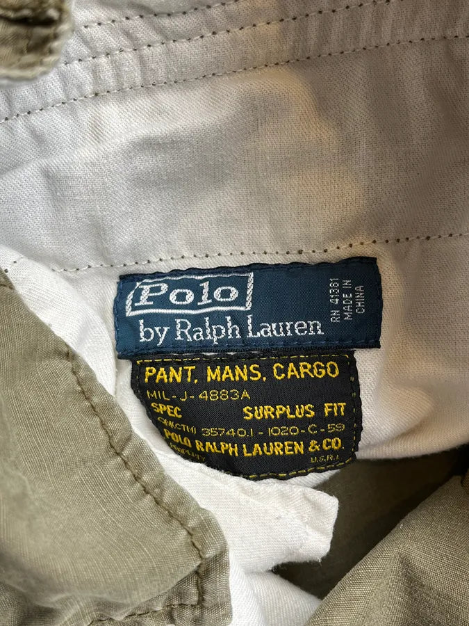 2000s Ralph Lauren Military Khaki Cargo Shorts JVeILtt 11