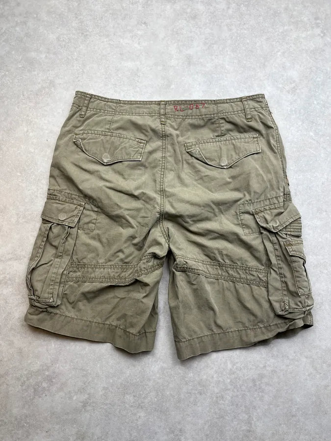 2000s Ralph Lauren Military Khaki Cargo Shorts JVeILtt 6
