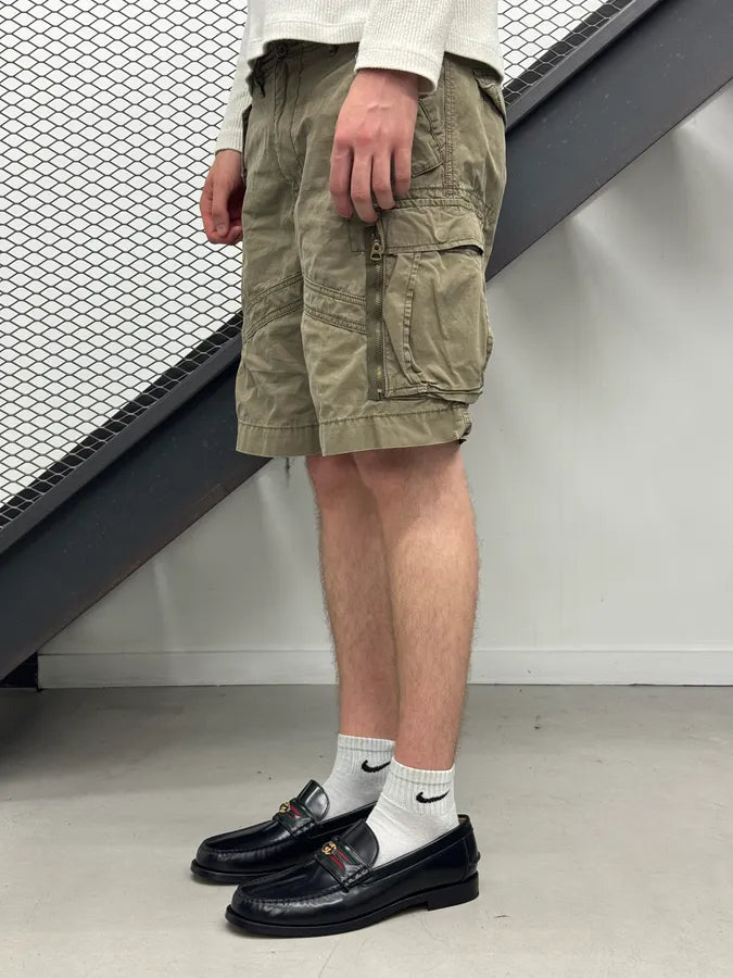 2000s Ralph Lauren Military Khaki Cargo Shorts JVeILtt 2
