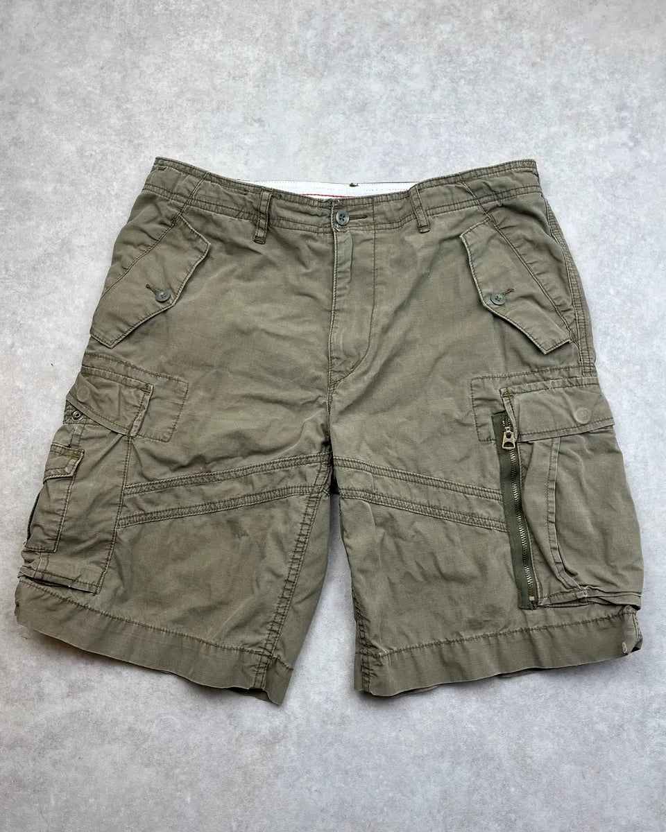 2000s Ralph Lauren Military Khaki Cargo Shorts JVeILtt 0