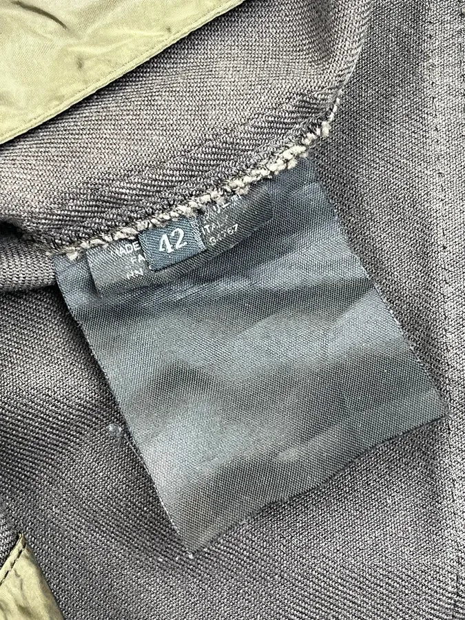 SS2004 Prada Dark Grey Zip Skinny Fit Pants  scZGQBq 12