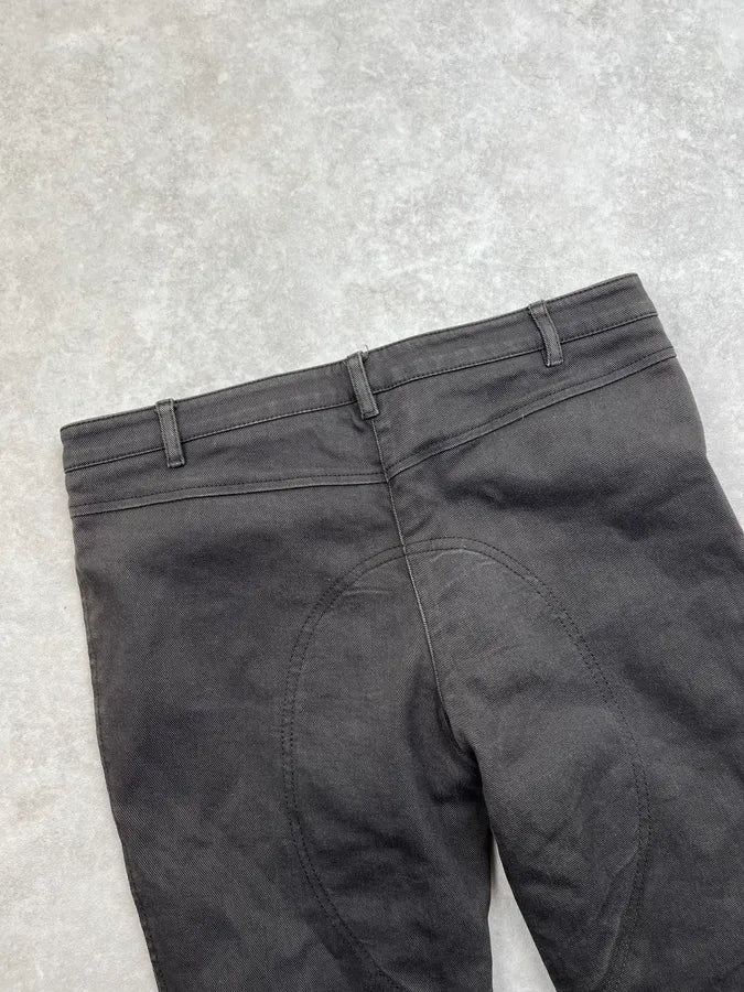 SS2004 Prada Dark Grey Zip Skinny Fit Pants  scZGQBq 7