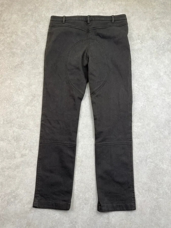 SS2004 Prada Dark Grey Zip Skinny Fit Pants  scZGQBq 6