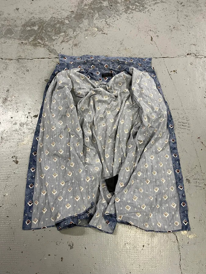 2000s Prada Abstract Cloud Blue Shirt MsyuJVK 7