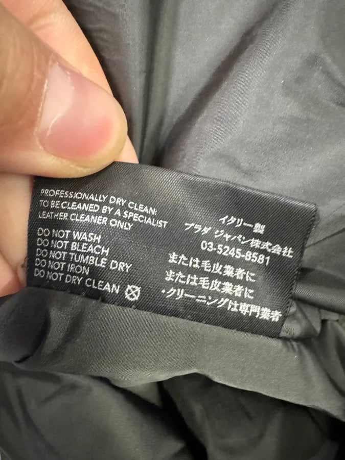 2000s Prada Adonis Hasselt Deep Brown Classy Long Leather Jacket (L/XL) bJOqvhD 10