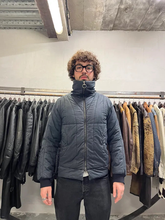 2000s Prada Aero Dark Contemporary Bomber Jacket (S/M) tIkxSrj 2