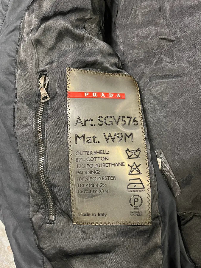 2000s Prada Aero Dark Contemporary Bomber Jacket (S/M) tIkxSrj 7