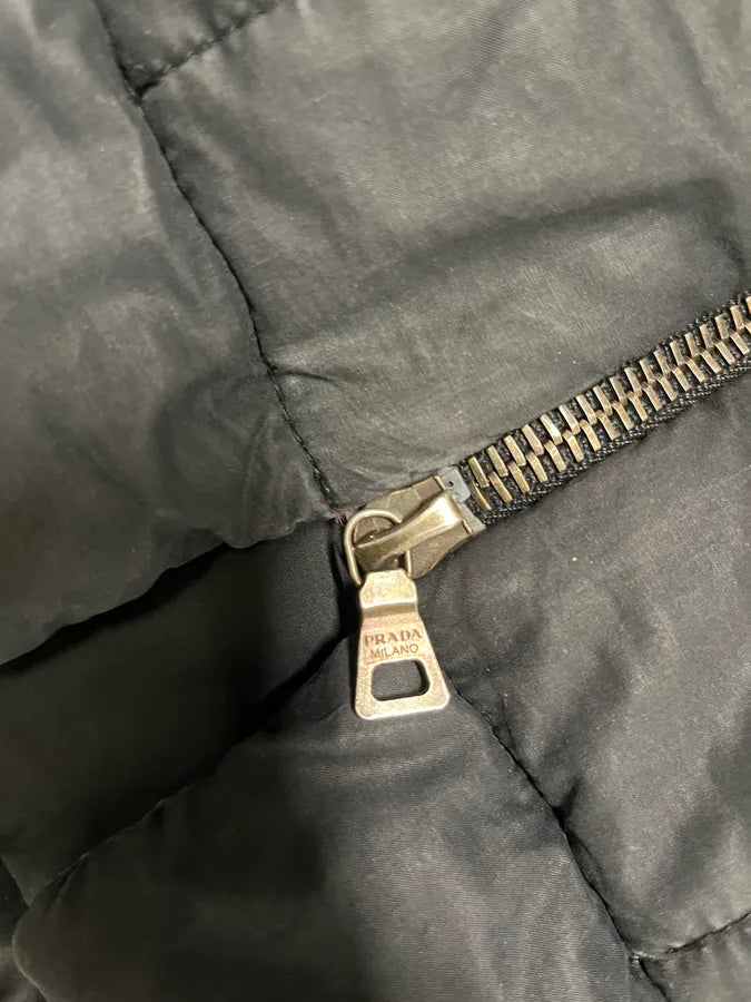 2000s Prada Aero Dark Contemporary Bomber Jacket (S/M) tIkxSrj 9