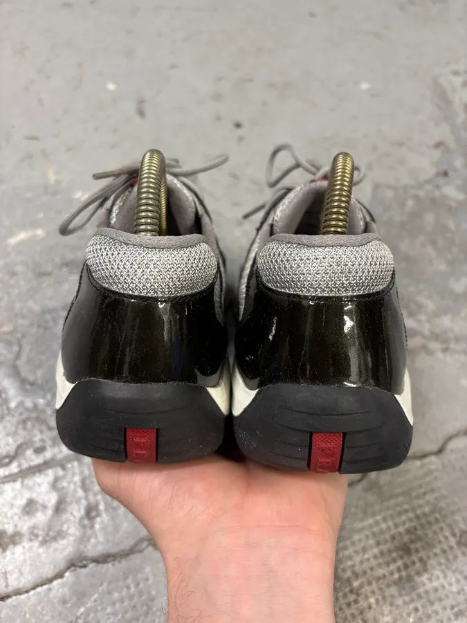 2000s Prada America’s Cup Black Satin Sneakers (40.5eu/us7.5) DzNmjeQ 6