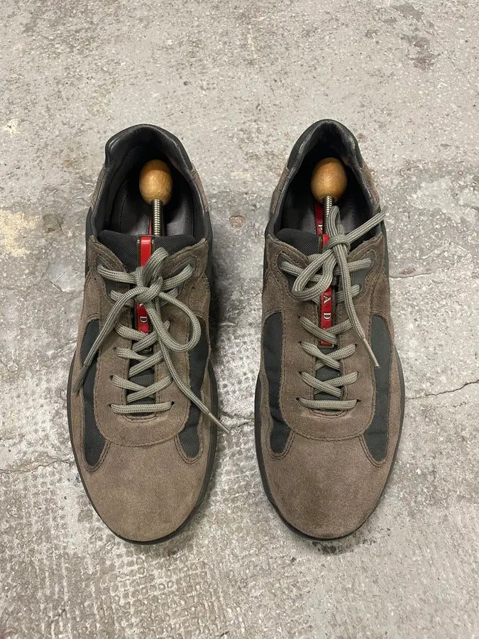 2000s Prada America’s Cup Olive Green Low Shoes (42eu/us8.5) nagmcUP 1