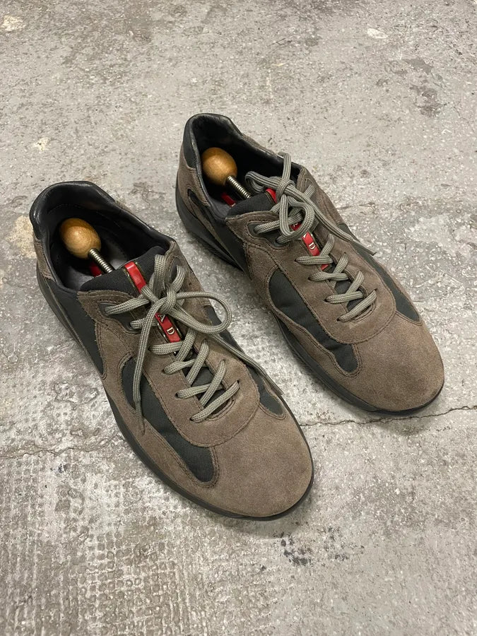 2000s Prada America’s Cup Olive Green Low Shoes (42eu/us8.5) nagmcUP 3