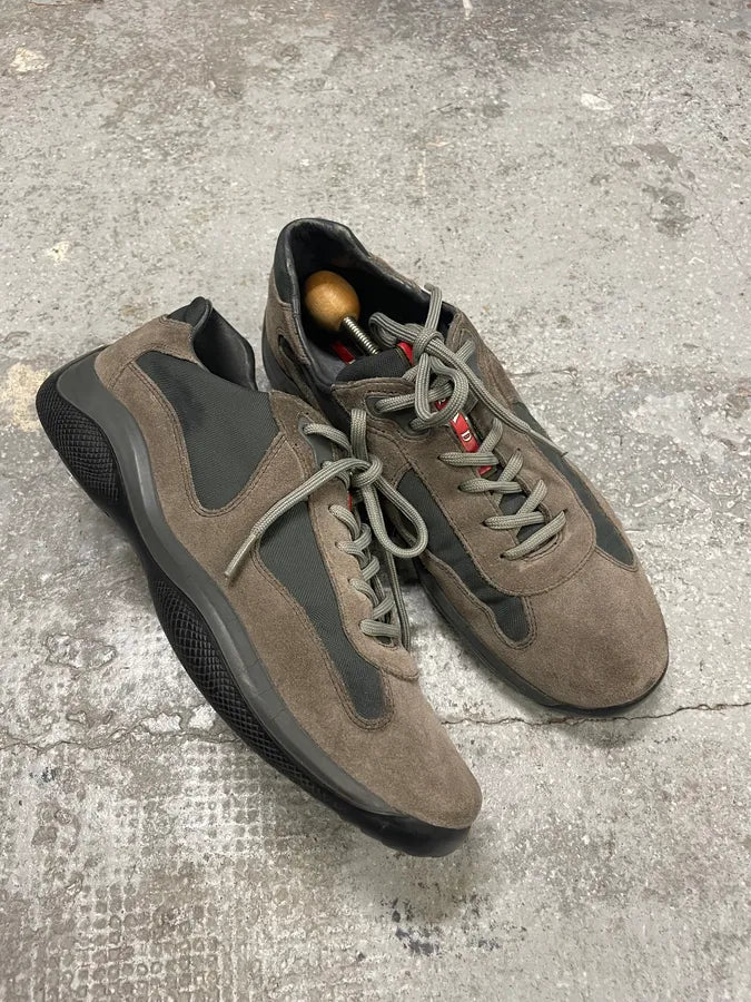 2000s Prada America’s Cup Olive Green Low Shoes (42eu/us8.5) nagmcUP 4