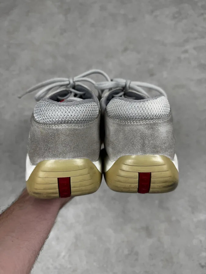 2000s Prada America’s Cup White Leather Sneakers TcvKkSL 3