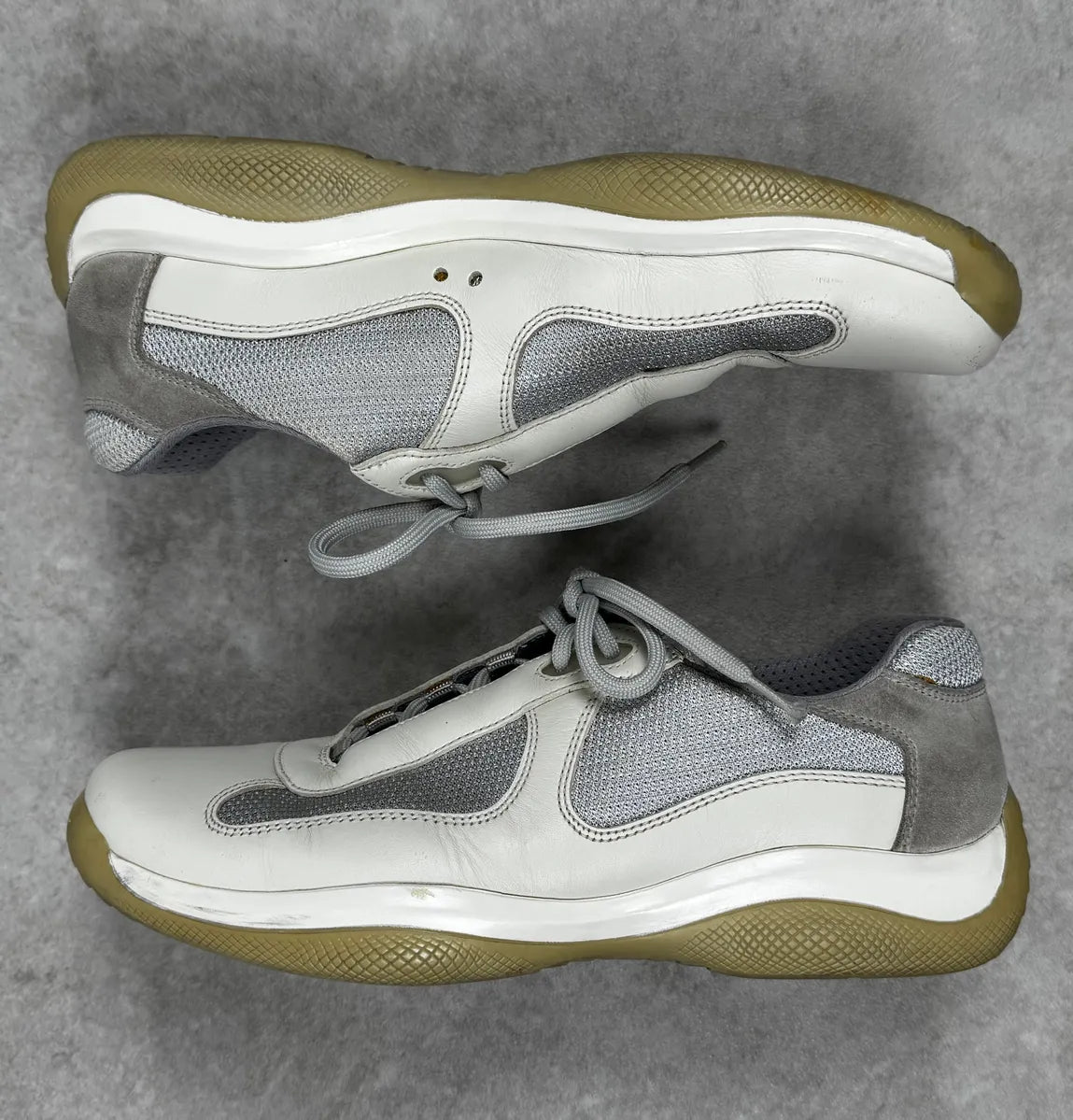 2000s Prada America’s Cup White Leather Sneakers TcvKkSL 2