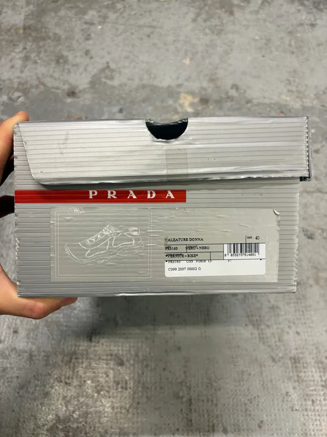 2000s Prada America’s Cups Black Satin Sneakers (41eu/us8) rLueWiE 10