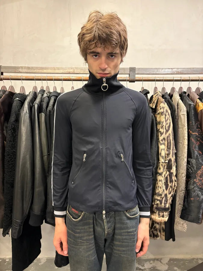 2000s Prada Armband Navy Windbreaker Zip-up (XS) GTtbCGx 1