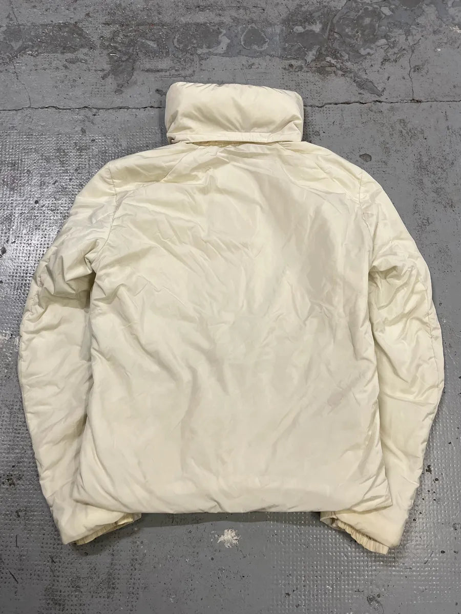 2000s Prada Asymmetrical Zip Retractable Hood White Jacket zxNDRes 6