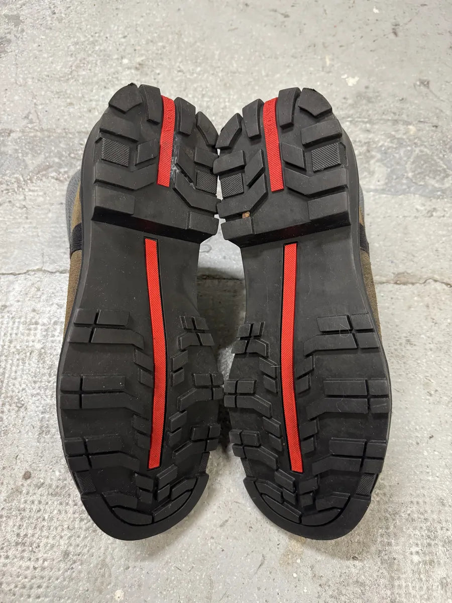 2000s Prada Beige & Grey Mountain Boots (44eu/us10) pZAXdGI 7