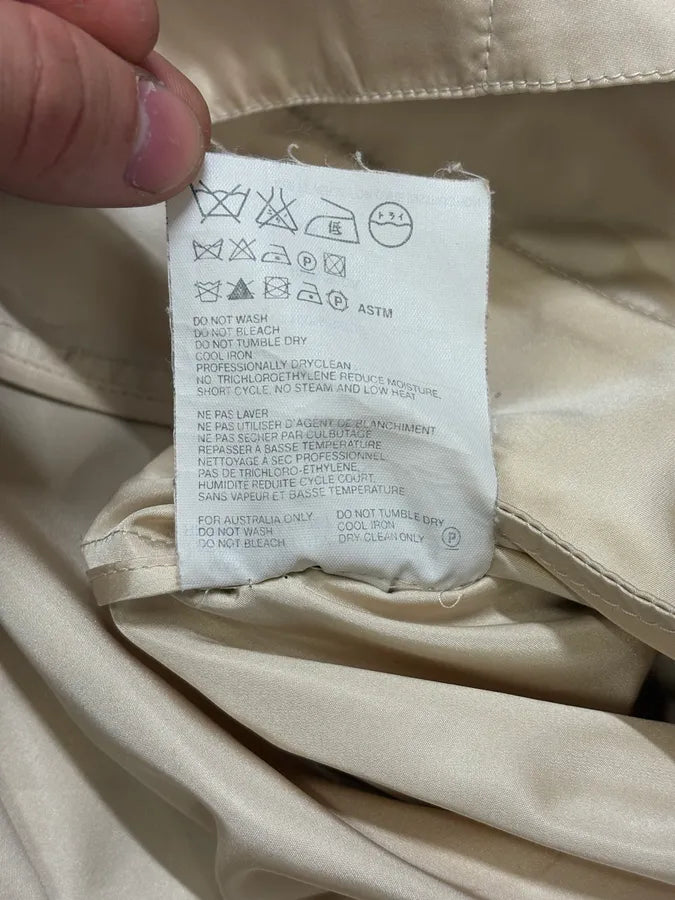 2000s Prada Beige Belted Trench Jacket cJWxIPQ 9