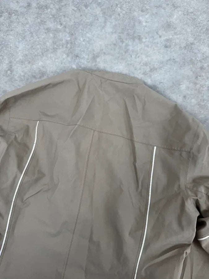 2000s Prada Beige Biker Nylon Jacket IUmpRJc 5
