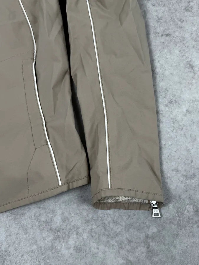 2000s Prada Beige Biker Nylon Jacket IUmpRJc 7