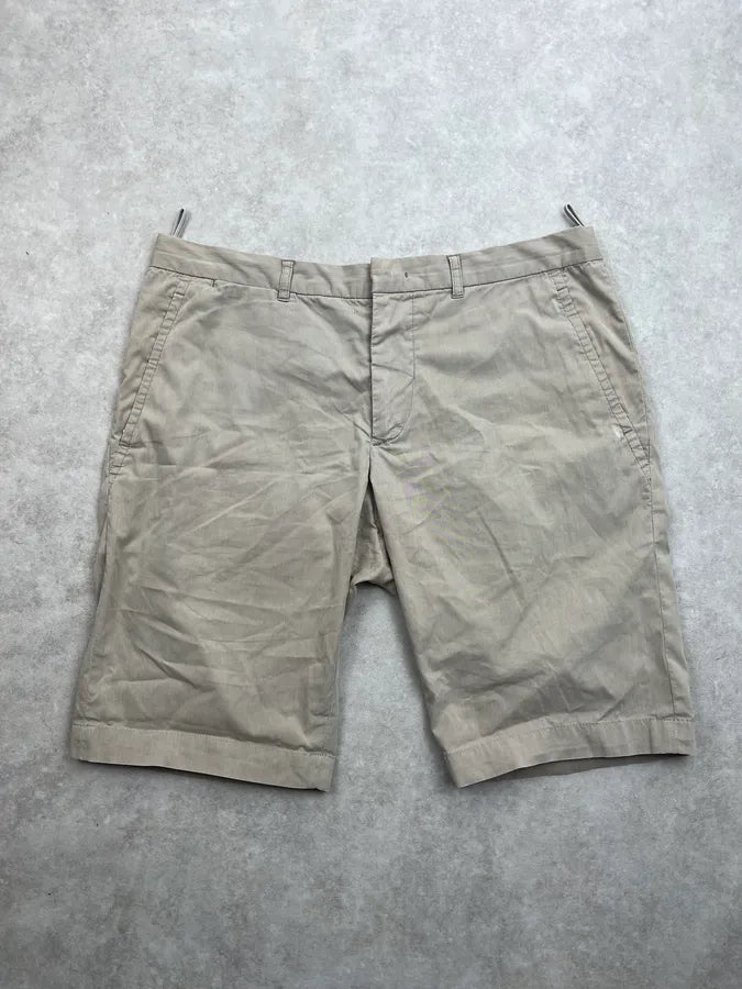 2000s Prada Beige Classic Shorts jzdqYna 0