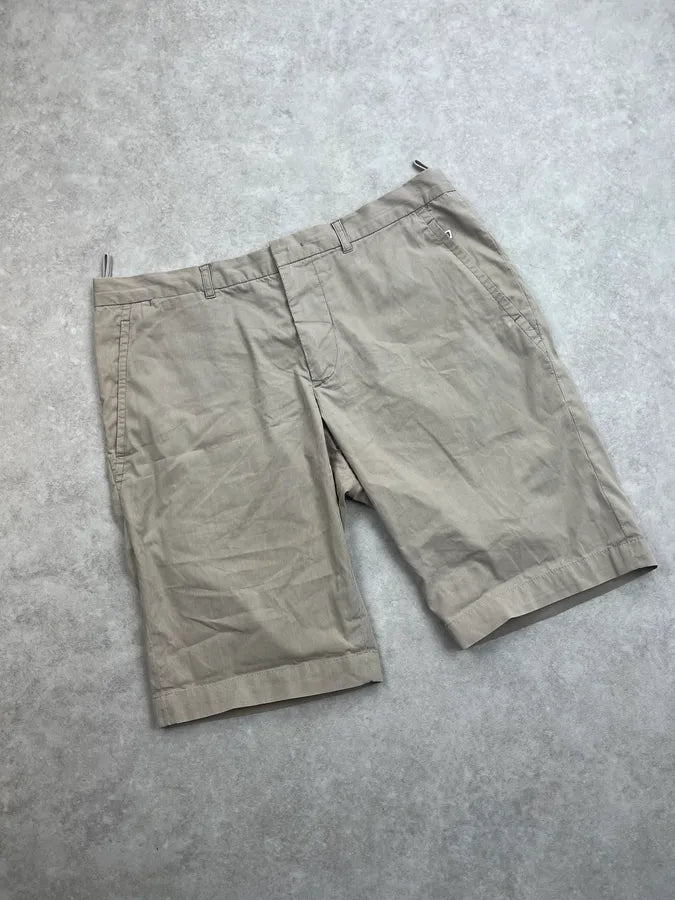 2000s Prada Beige Classic Shorts jzdqYna 5