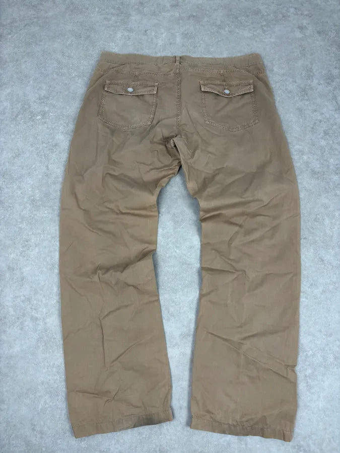 2000s Prada Beige Classy Pants XpOUeMB 5