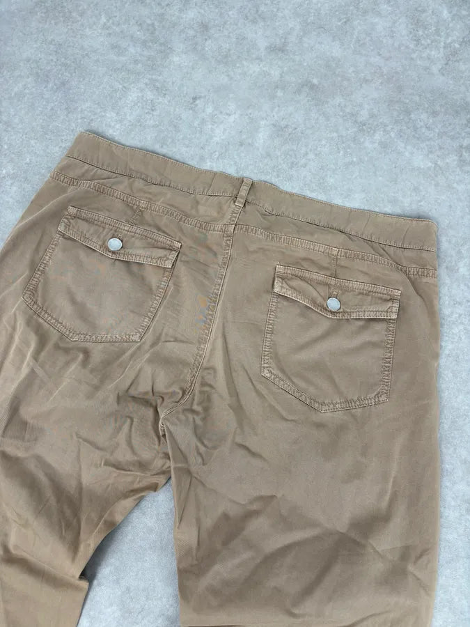 2000s Prada Beige Classy Pants XpOUeMB 6