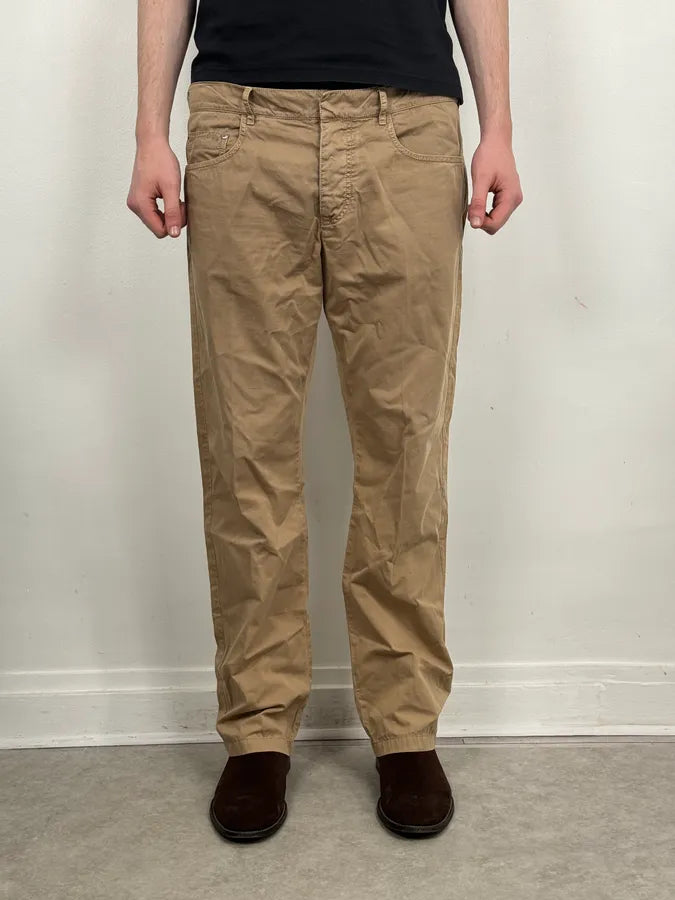 2000s Prada Beige Classy Pants XpOUeMB 0