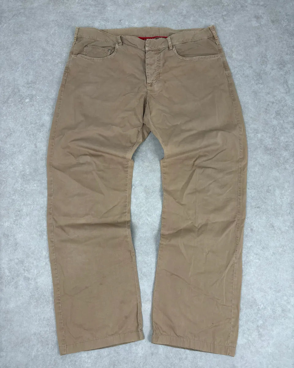 2000s Prada Beige Classy Pants XpOUeMB 2